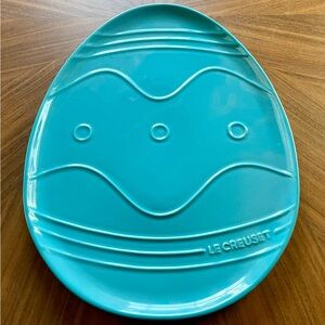 NEW Le Creuset Stoneware Easter Egg 14 inch Platter in Turqouise🪺🪺🪺